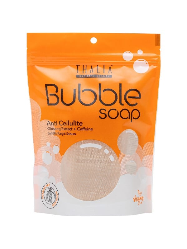 Thalia Caffeine & Ginseng Body Bubble Soap Rich Creamy Lather Aloe Vera Jojoba Oil 140g