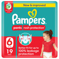 Pampers Pants Size 6 Pull-On Diapers Leak Protection 19 Pants
