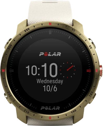 Polar Grit X Pro Titan Outdoor Multisport Smartwatch Champagne Gold S-L