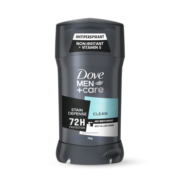 Dove Men+Care Stain Defense Deodorant Stick Moisturizing Formula Clean Scent 76g