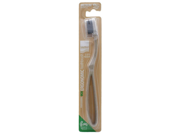 INTERMED Eco Ergonomic Toothbrush Rice Husk Medium