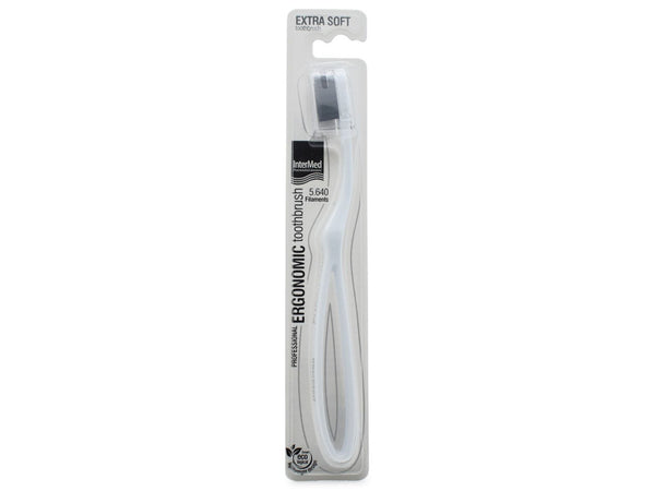 INTERMED Ergonomic Toothbrush Extra Soft White
