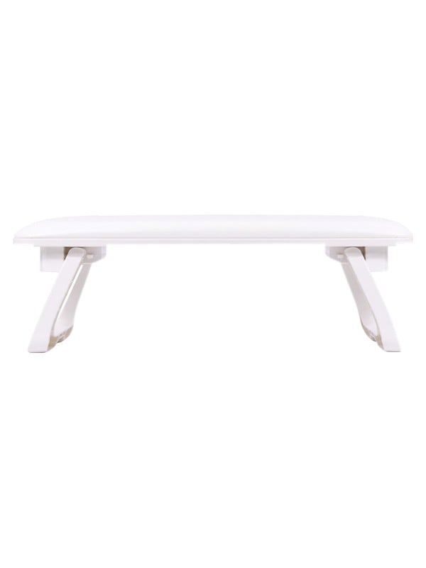 My Nail Professional Foldable Nail Rest, Cushioned Manicure Hand Support, White