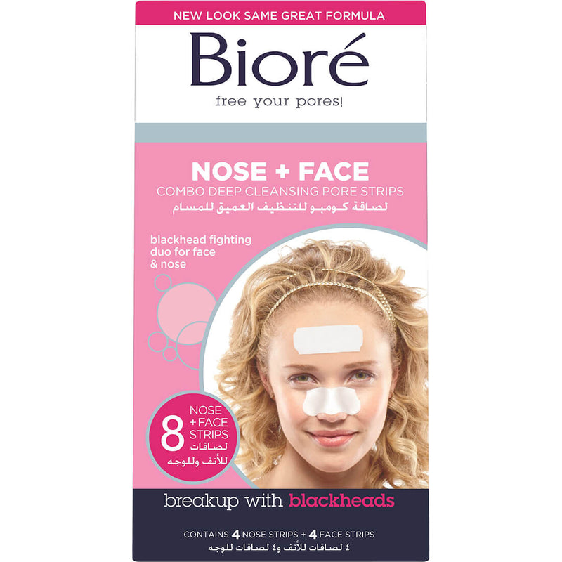 Bioree Cleansing Nose and Face Strips Combo Pack for Blackheads