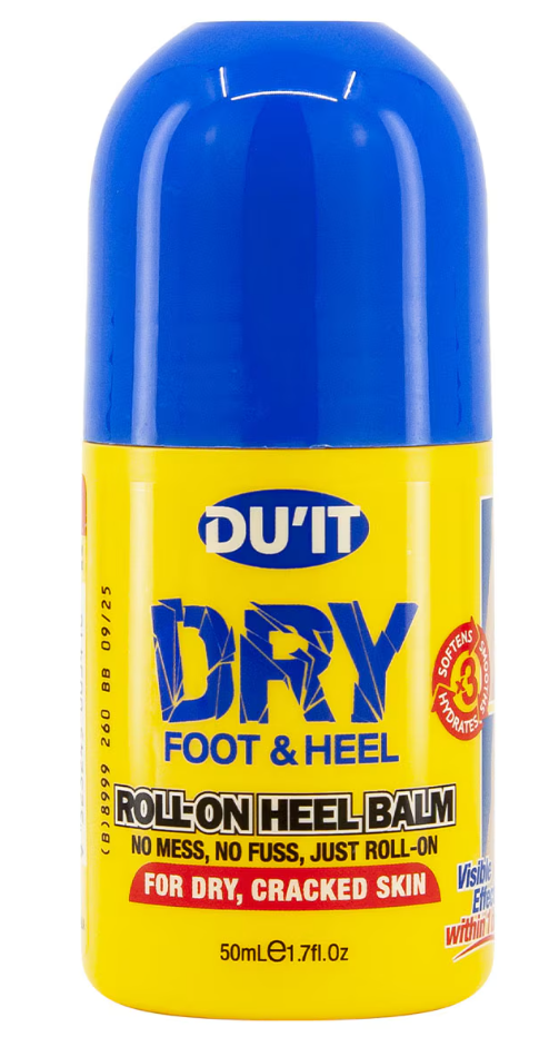 Du'It Dry Foot and Heel Roll-On Balm, Moisturizing Formula