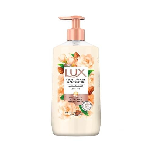Lux Velvet Jasmine & Almond Oil Scented Hand Wash with Glycerin, 500ml