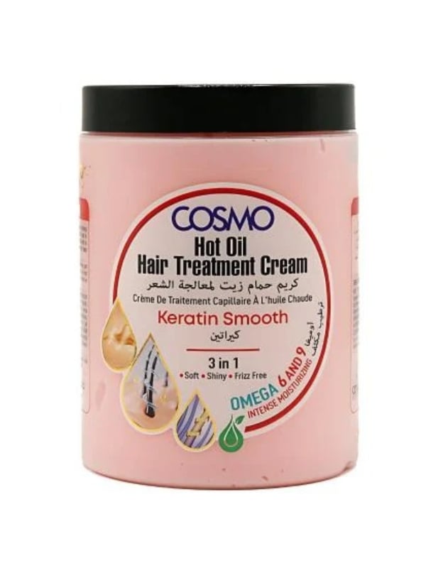 Cosmo Keratin Hot Oil Hair Treatment Cream, 3-in-1, 1000 ml