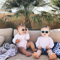 Green Sprouts Baby Sunglasses Aqua Flexible Frame UVA/UVB Protection