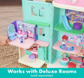 Gabby's Dollhouse Purrfect Dollhouse Playset, 4 Floors, 7 Rooms, 15 Pieces, Sounds and Phrases