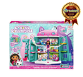 Gabby's Dollhouse Purrfect Dollhouse Playset, 4 Floors, 7 Rooms, 15 Pieces, Sounds and Phrases