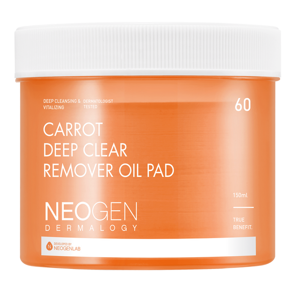 Neogen Dermalogy Carrot Deep Clear Oil Cleansing Pads with Beta-Carotene