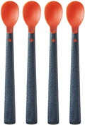 Tommee Tippee Heat Sense Soft Weaning Spoons, Heat-Sensing, 4 Months+, 4 Pieces
