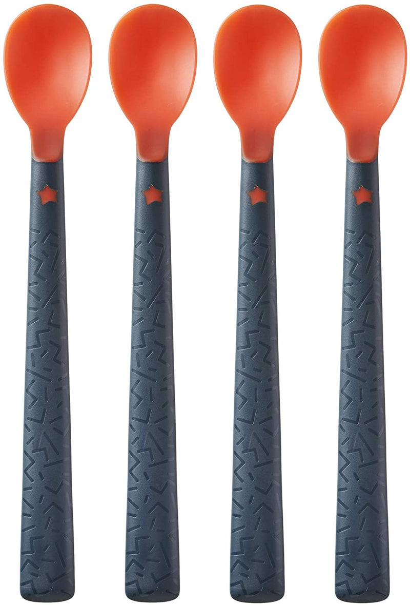 Tommee Tippee Heat Sense Soft Weaning Spoons, Heat-Sensing, 4 Months+, 4 Pieces