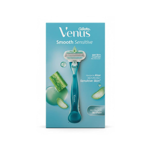 Gillette Venus Smooth Sensitive Razor Aloe Vera Extract 1 Blade