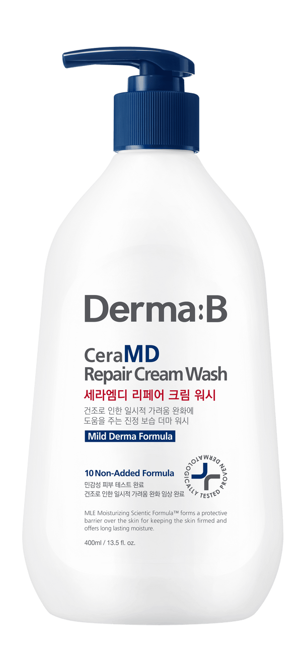 Derma:B Ceramd Cream Wash Cream-to-Foam Moisturizing Body Wash 400ml