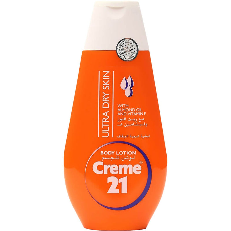 Creme 21 Body Lotion Ultra Dry Skin Almond Oil Vitamin E 250 ml