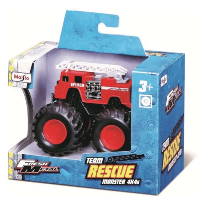 Maisto Fm Rescue Monster J Hook Collectible Model Vehicle, Open Touch Box