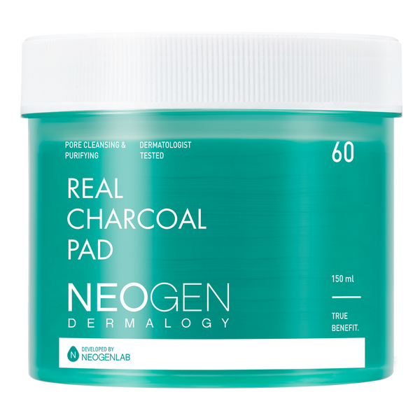 Neogen Dermalogy Real Charcoal Peeling Essence Pads with Bamboo Charcoal
