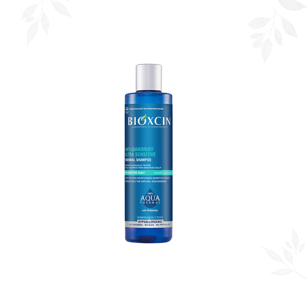 Bioxcin Aqua Thermal Shampoo for Sensitive Hair, Scalp-Cleansing Formula, 300 ml