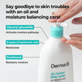 Derma:B AC Control Body Lotion Moisturizing Brightening Niacinamide 400ml