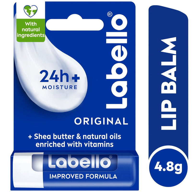 Labello Lip Care Original Nourishing Lip Balm Natural Oils Shea Butter