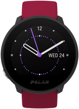 Polar Unite Smart Fitness Tracker Watch Red, S-L