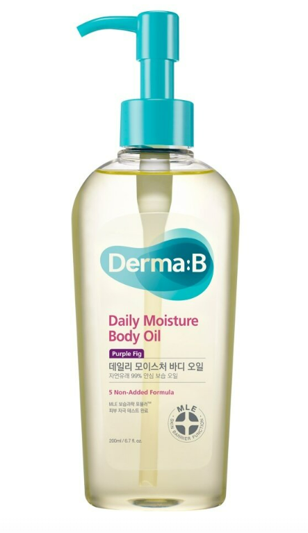 Derma:B Daily Moisture Body Oil Milk Oil Formula with Ceramide and Panthenol 200ml