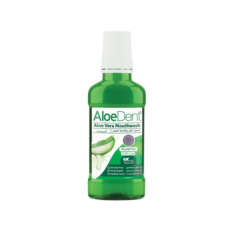 AloeDent Triple Action Mouthwash with Aloe Vera and Tea Tree Oil, 250 ml