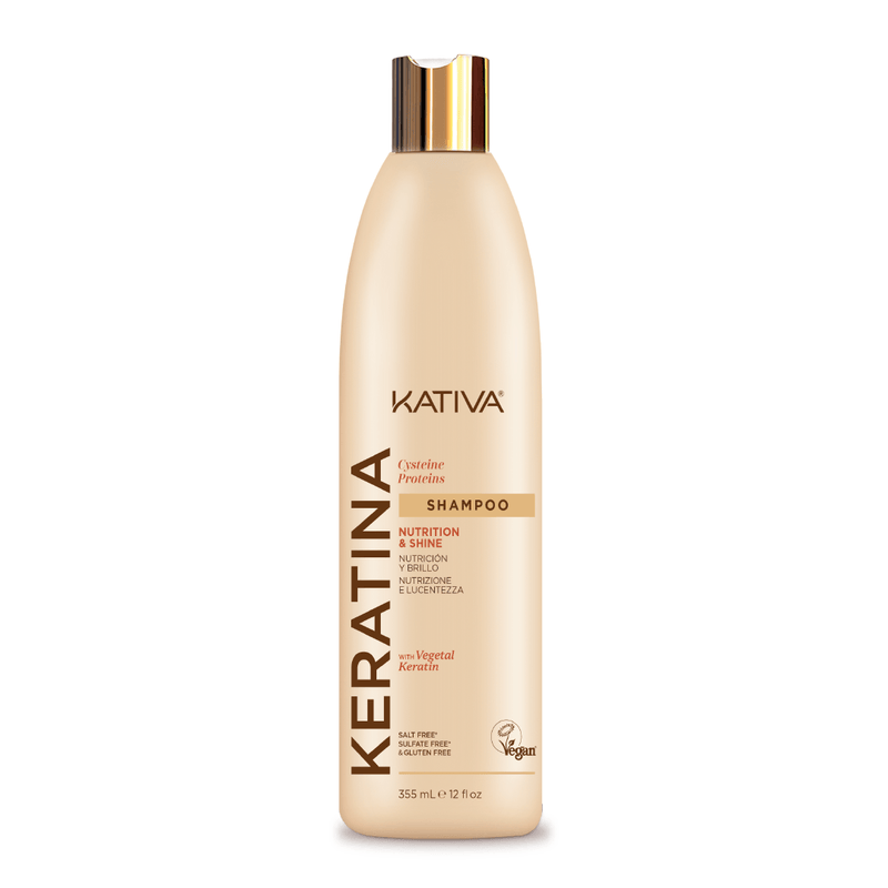 Kativa Keratina Shampoo Liquid Keratin Smoothing Formula 355 ml