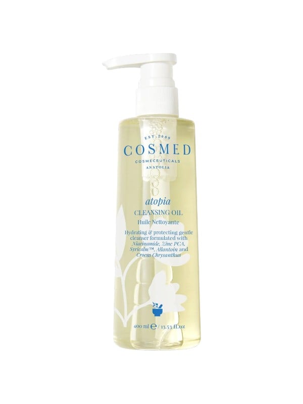 Cosmed Atopia Hydrating Cleansing Oil with Niacinamide, Zinc PCA & Allantoin, 400 ml