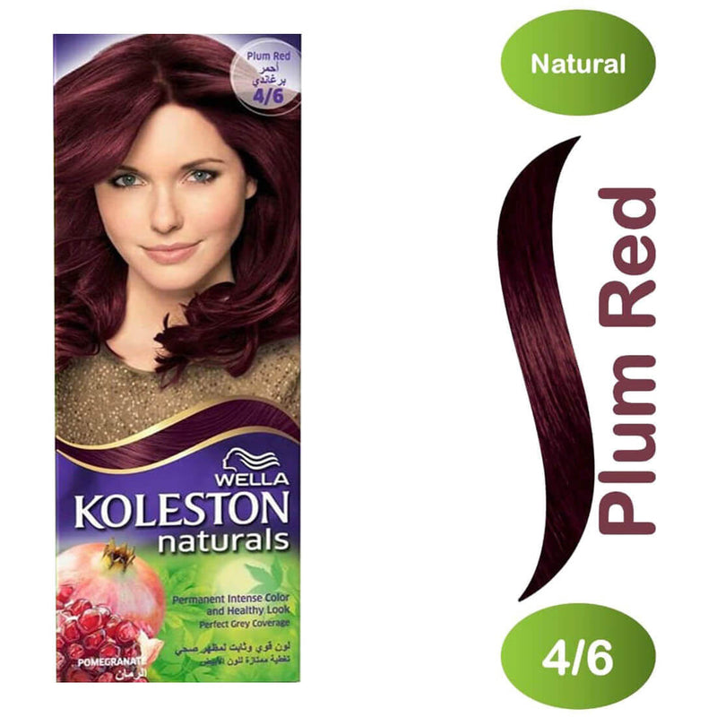 Wella Koleston Naturals Hair Color Cream Plum Red 4/6 Semi-Kit