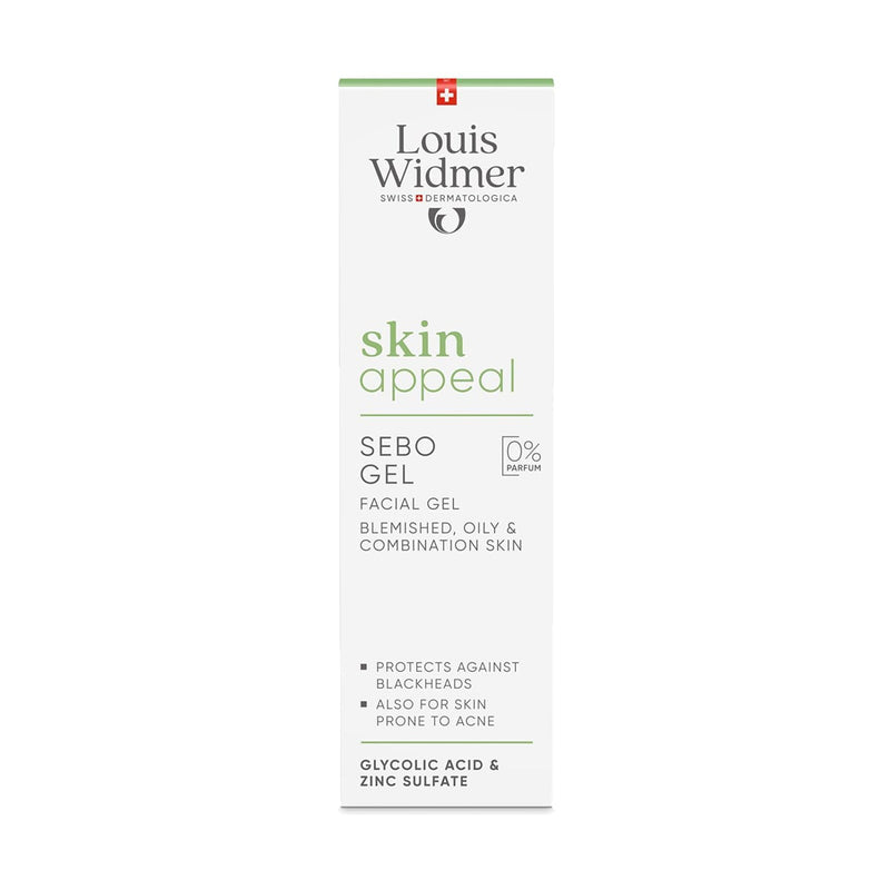 Louis Widmer Skin Appeal Sebo Gel Lightweight Hydrating Facial Gel Hyaluronic Acid 30 ml