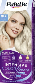 Palette Intensive Color Creme Hair Dye 10-2 Ash Blonde with Care Mask