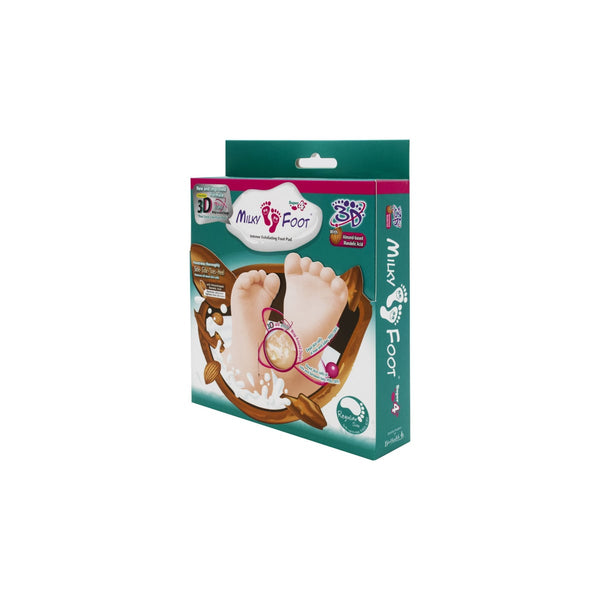 Milky Foot Exfoliating Foot Socks with Mandelic Acid and AHA, 1 Pair
