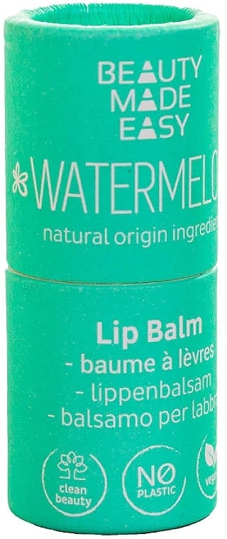 Beauty Made Easy Natural Lip Balm Watermelon Hydrating Balm