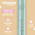 Closeup Sonic Expert Rechargeable Electric Toothbrush Sonic Wave Green 1 Pack