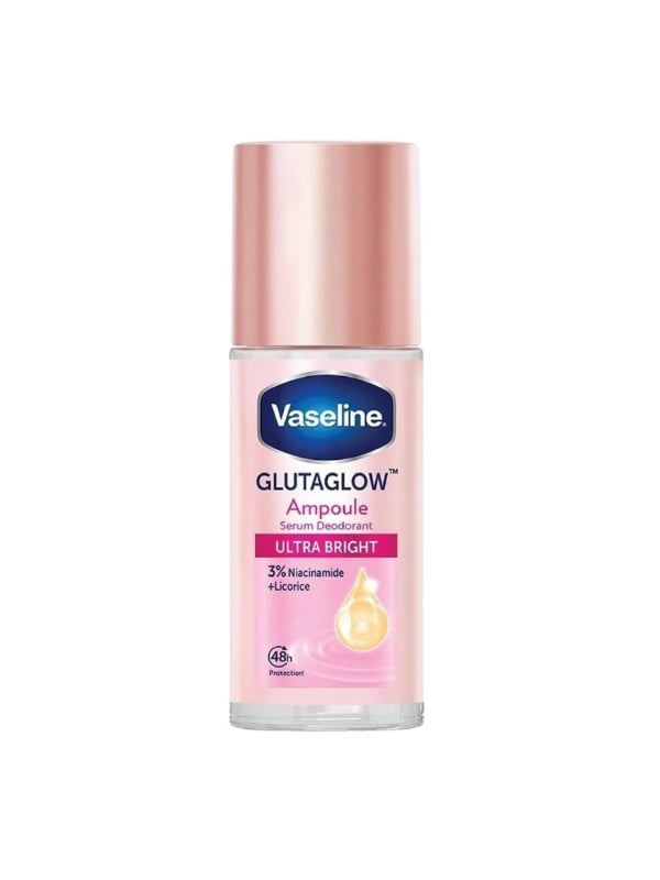 Vaseline GlutaGlow Serum Ampoule Deodorant, 48-Hour Odor Protection, 45 ml