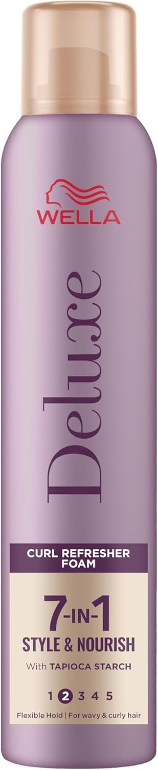 Wella Deluxe Curl Refresher Foam Flexible Hold Tapioca Starch 200 ml