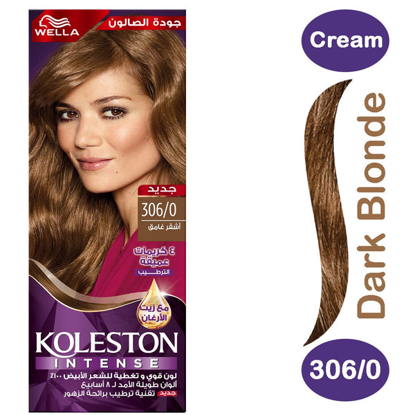 Koleston Hair Color Creme Dark Blonde 306/0 with Developer and Oil Replacement Treatment
