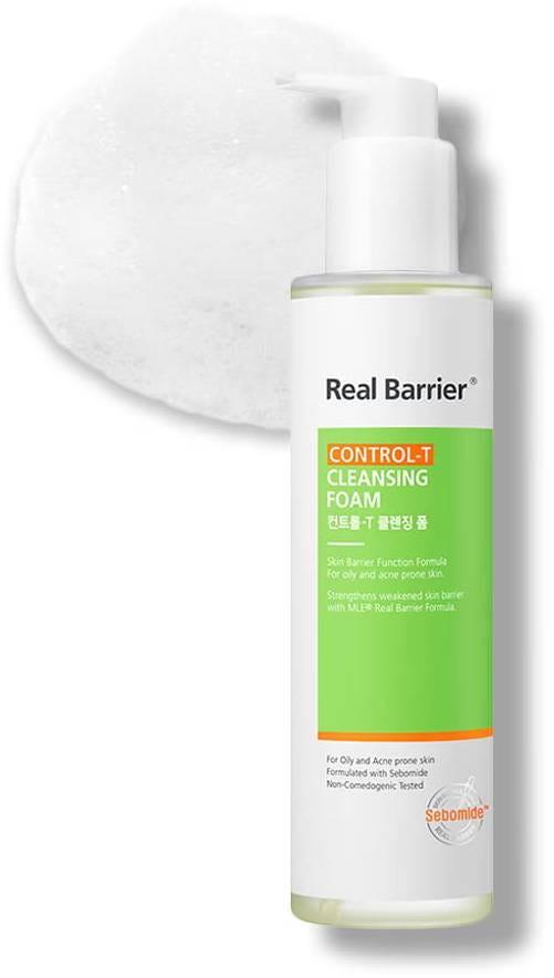 Real Barrier Control-T Cleansing Foam Sebum-Control Facial Cleanser 190ml