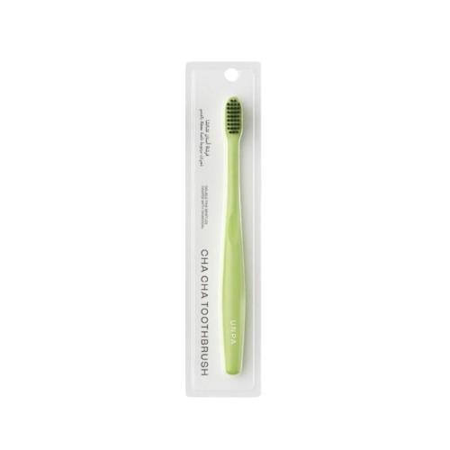 Onba Cha Cha Soft Bristle Charcoal Toothbrush, Lime Green