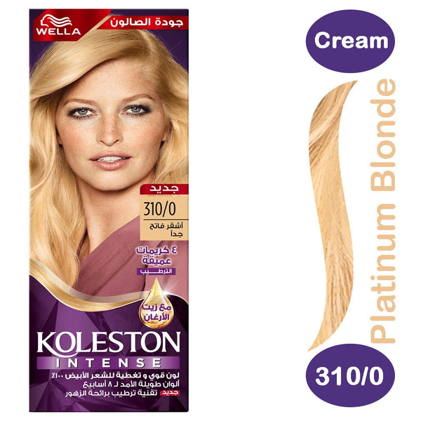 Wella Koleston Platinum Blonde Hair Color Creme with Developer 310/0