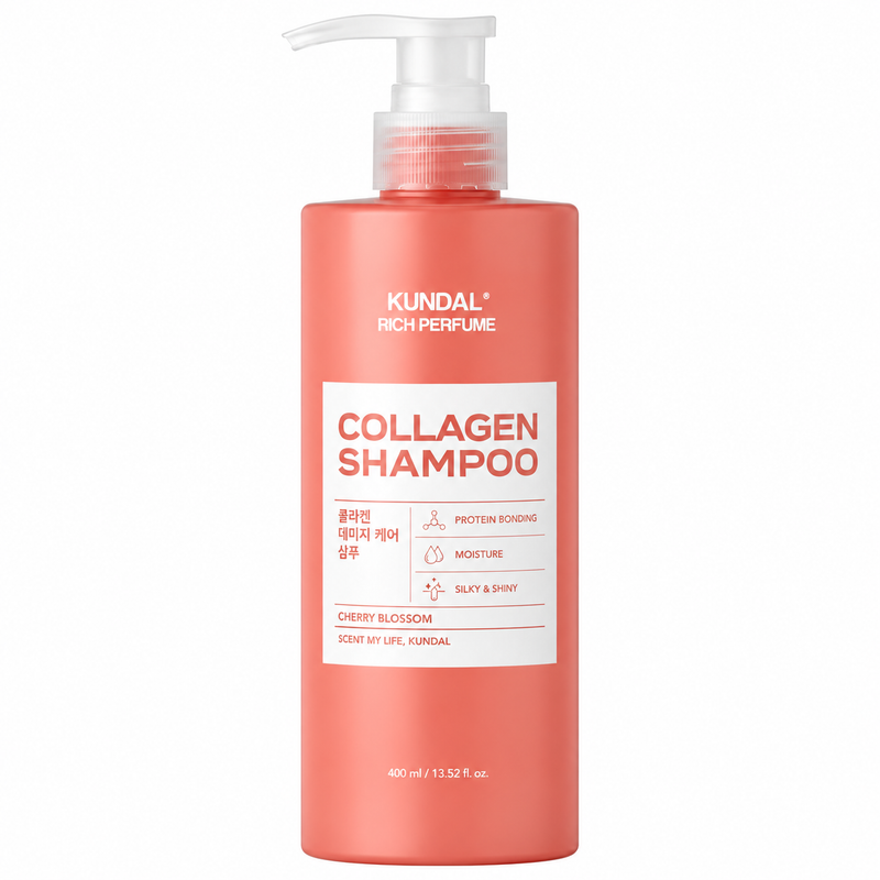 Kundal Rich Perfume Collagen Shampoo Cherry Blossom Scent 400 ml
