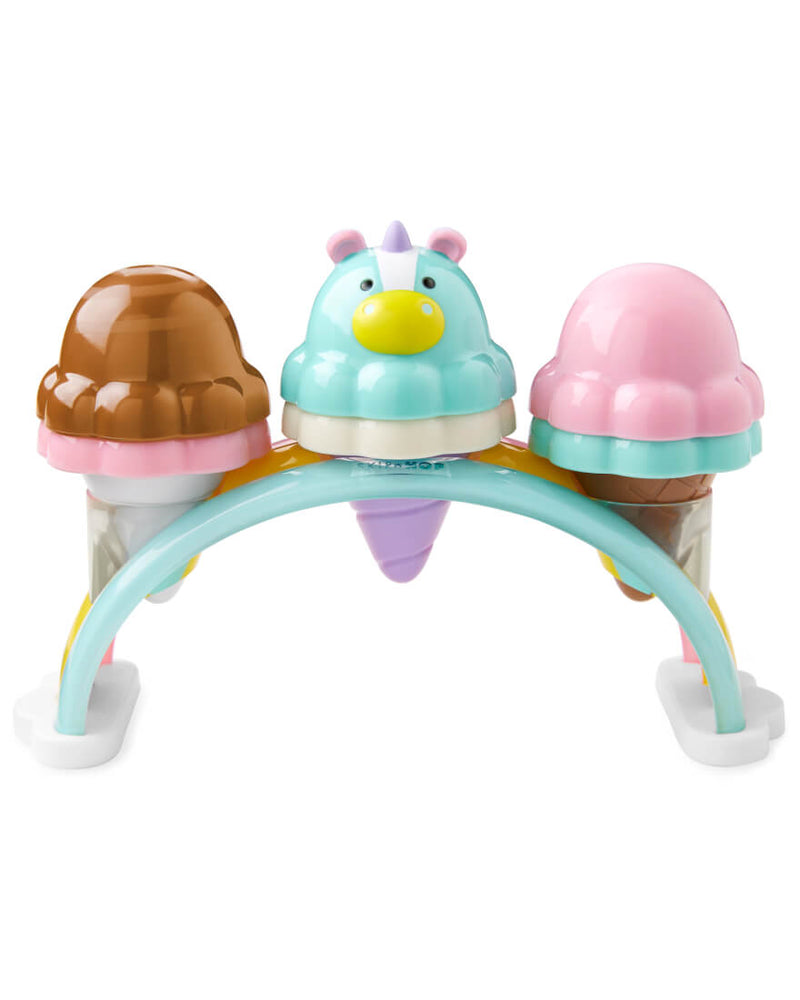 Skip Hop Zoo Sweet Scoops Ice Cream Pretend Play Set, Color-Change Toppings, 10 Pieces