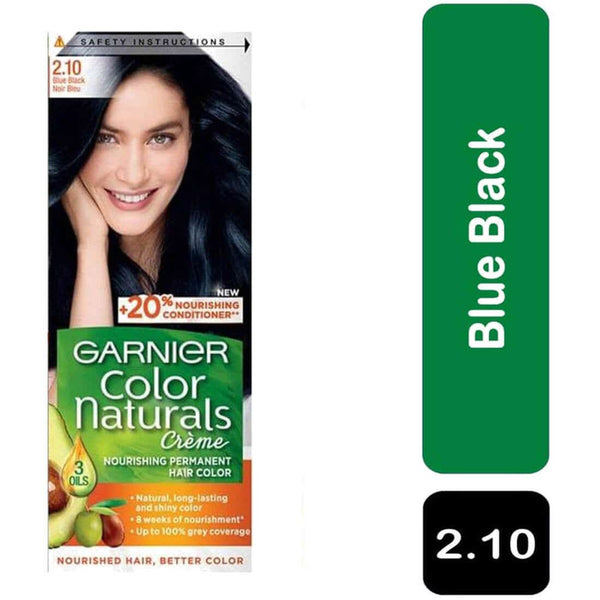 Garnier Color Naturals Creme Permanent Hair Color Nourishing Formula Blue Black 2.1