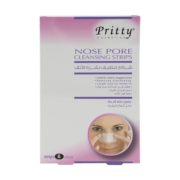SKIN LITE Pritty Nose Pore Cleansing Strips, Larger Size, 6 Strips