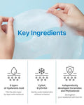 Real Barrier Aqua Soothing Cream Mask, Cooling Moisture Sheet Mask, Cotton Gauze, 10 Pack