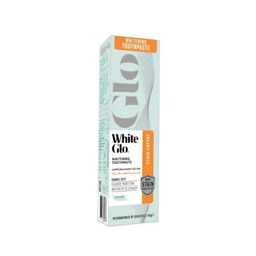 White Glow Stain Expert Toothpaste Fluoride Mint 115g