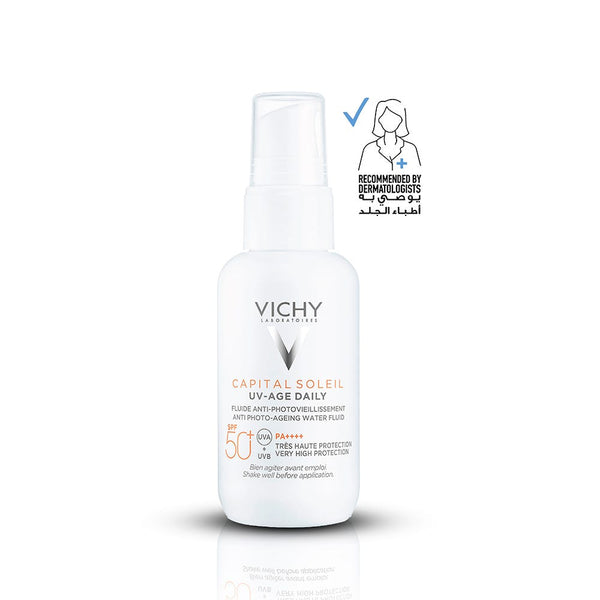 Vichy Capital Soleil UV-Age Daily Fluid Sunscreen SPF 50+ Niacinamide 40 ml