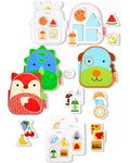 Skip Hop Zoo What's for Lunch Children's Matching and Memory Game, 25 Pieces, Ages 3+